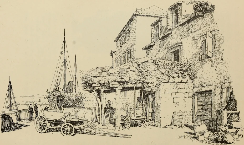 An illustration from The shores of the Adriatic, the Austrian side : the Küstenlande, Istria, and Dalmatia, 1908, leaf 411