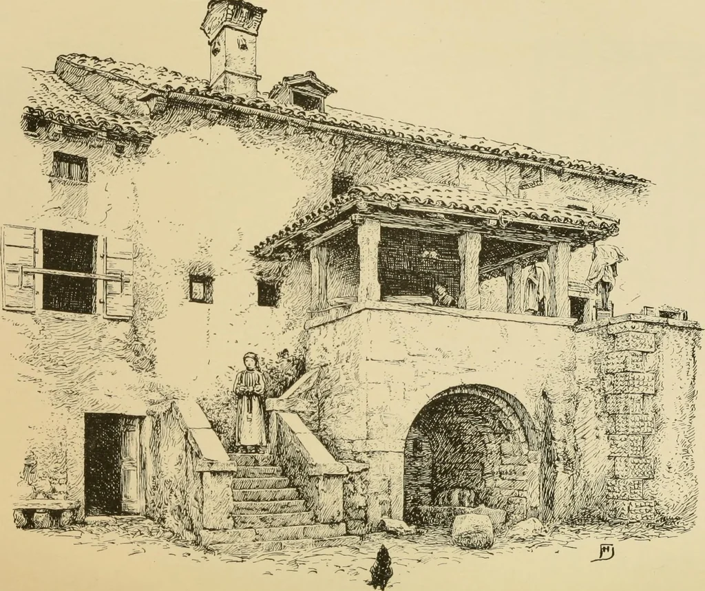 An illustration from The shores of the Adriatic, the Austrian side : the Kèustenlande, Istria, and Dalmatia, 1908, leaf 187