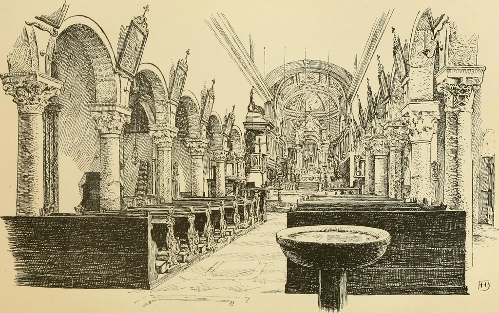 An illustration from The shores of the Adriatic, the Austrian side : the Kèustenlande, Istria, and Dalmatia, 1908, leaf 239