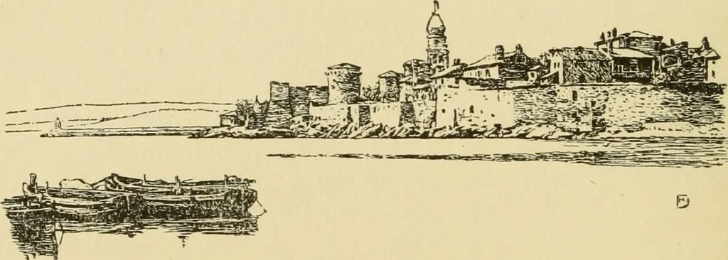 An illustration from The shores of the Adriatic, the Austrian side : the Kèustenlande, Istria, and Dalmatia, 1908, leaf 241
