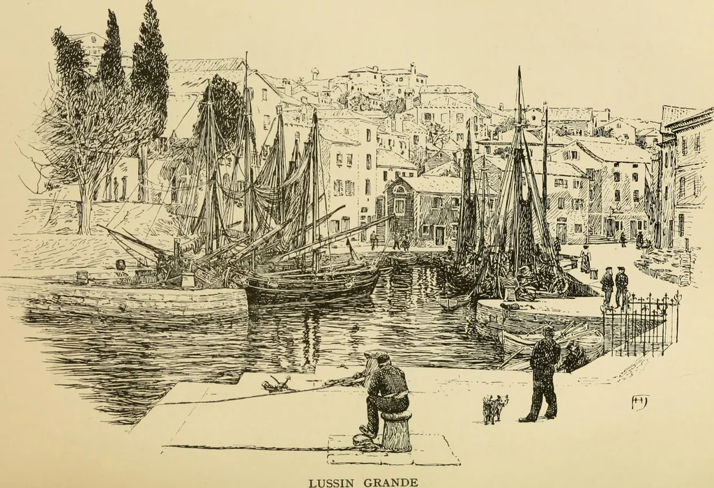 An illustration from The shores of the Adriatic, the Austrian side : the Kèustenlande, Istria, and Dalmatia, 1908, leaf 261