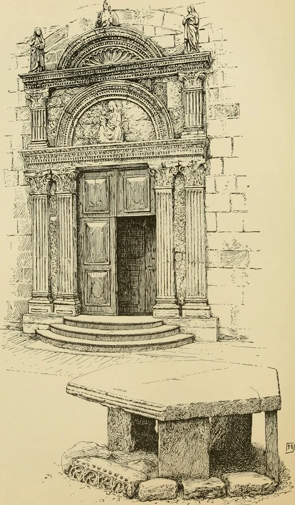 An illustration from The shores of the Adriatic, the Austrian side : the Kèustenlande, Istria, and Dalmatia, 1908, leaf 265