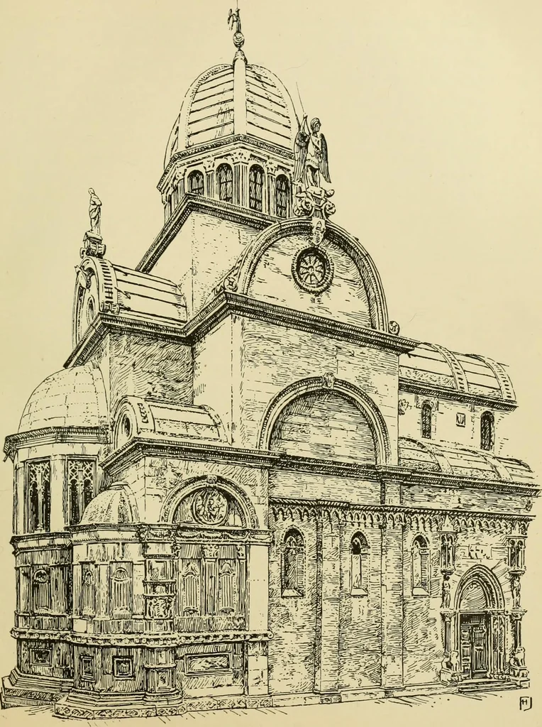 An illustration from The shores of the Adriatic, the Austrian side : the Kèustenlande, Istria, and Dalmatia, 1908, leaf 352