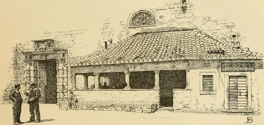 An illustration from The shores of the Adriatic, the Austrian side : the Kèustenlande, Istria, and Dalmatia, 1908, leaf 377