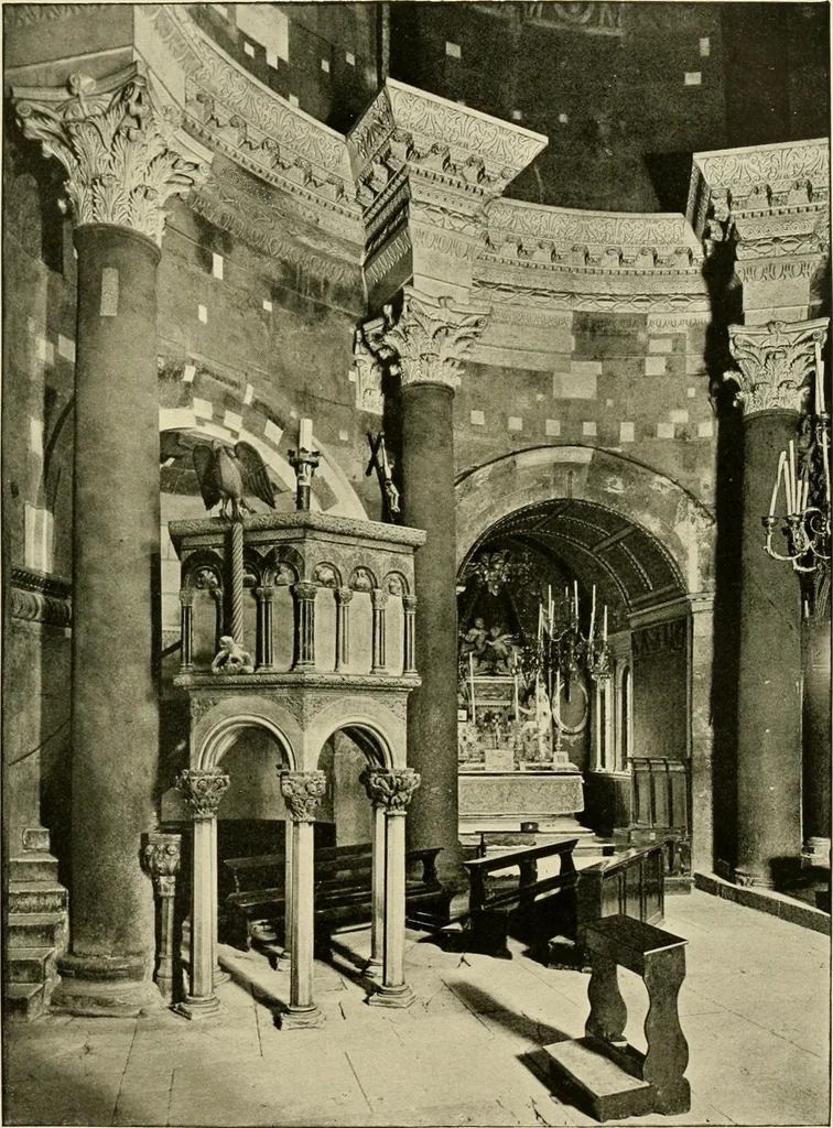 An illustration from The shores of the Adriatic, the Austrian side : the Kèustenlande, Istria, and Dalmatia, 1908, leaf 424