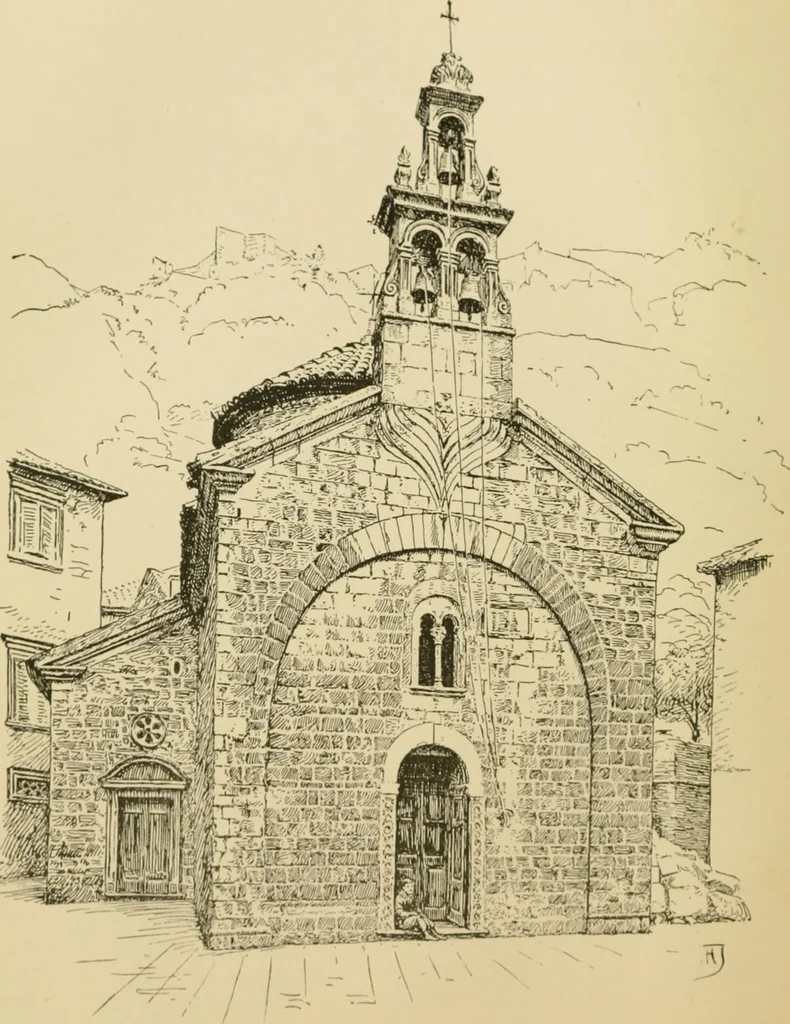 An illustration from The shores of the Adriatic, the Austrian side : the Kèustenlande, Istria, and Dalmatia, 1908, leaf 561