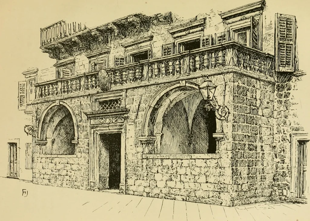 An illustration from The shores of the Adriatic, the Austrian side : the Kèustenlande, Istria, and Dalmatia, 1908, leaf 564
