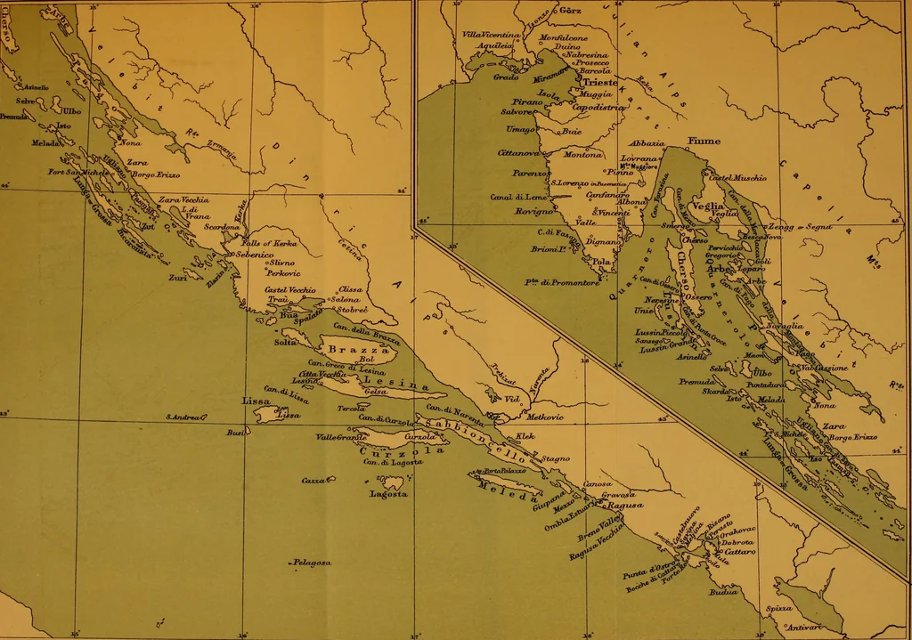 An illustration from The shores of the Adriatic, the Austrian side : the Kèustenlande, Istria, and Dalmatia, 1908, leaf 590