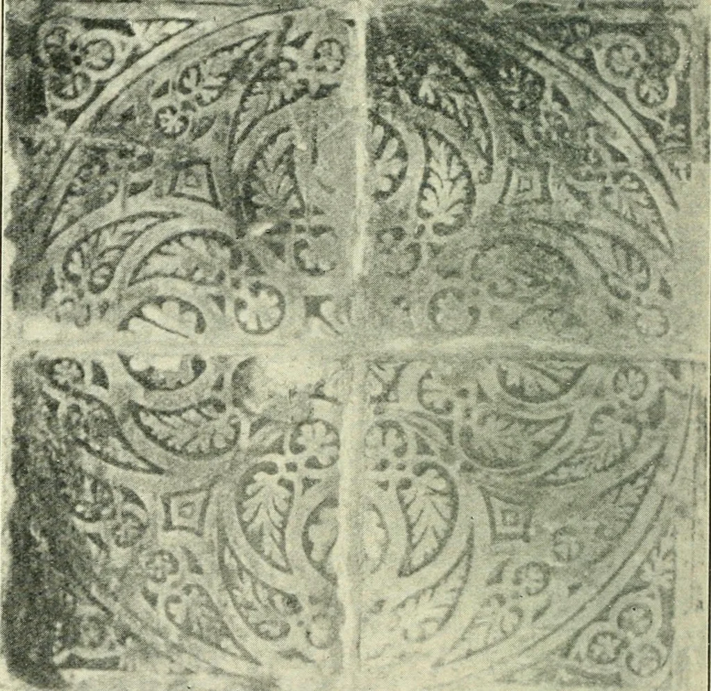 An illustration from A short account of Great Malvern Priory Church, a history of the monastery, and description of the fabric, 1914, leaf 103