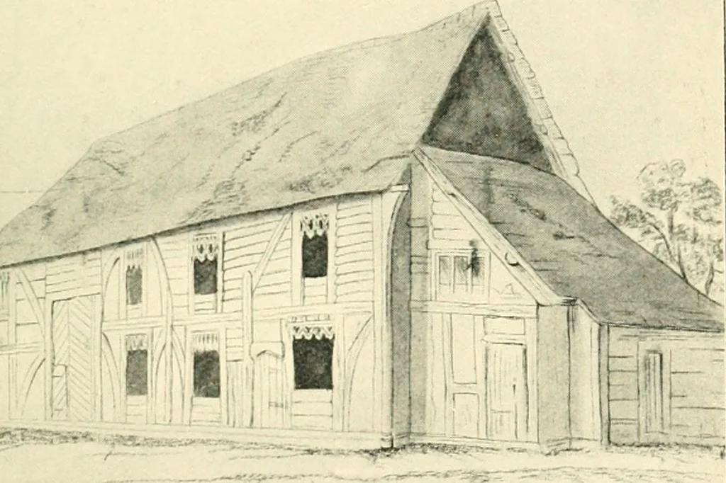 An illustration from A short account of Great Malvern Priory Church, a history of the monastery, and description of the fabric, 1914, leaf 106