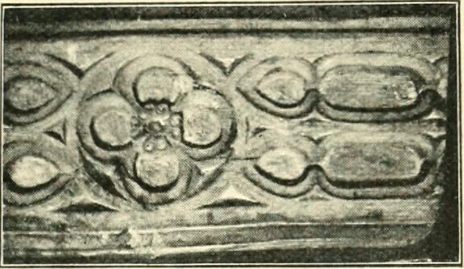 An illustration from A short account of Great Malvern Priory Church, a history of the monastery, and description of the fabric, 1914, leaf 108