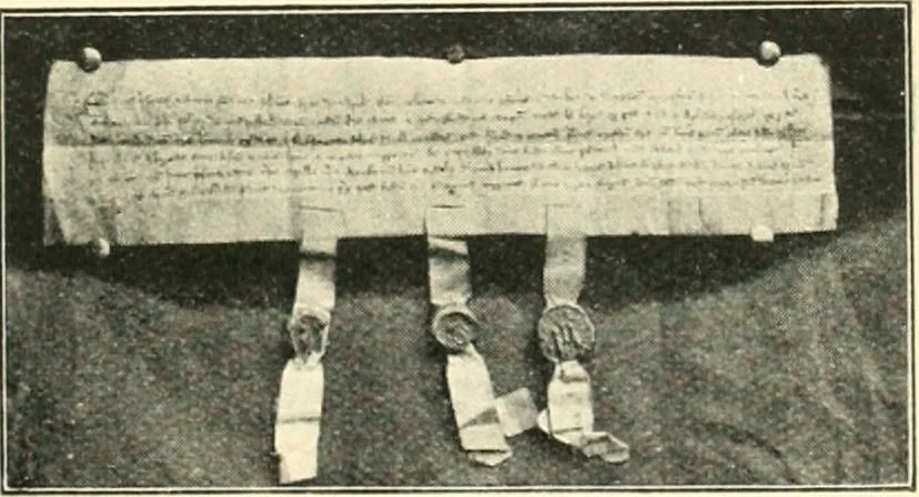 An illustration from A short account of Great Malvern Priory Church, a history of the monastery, and description of the fabric, 1914, leaf 108