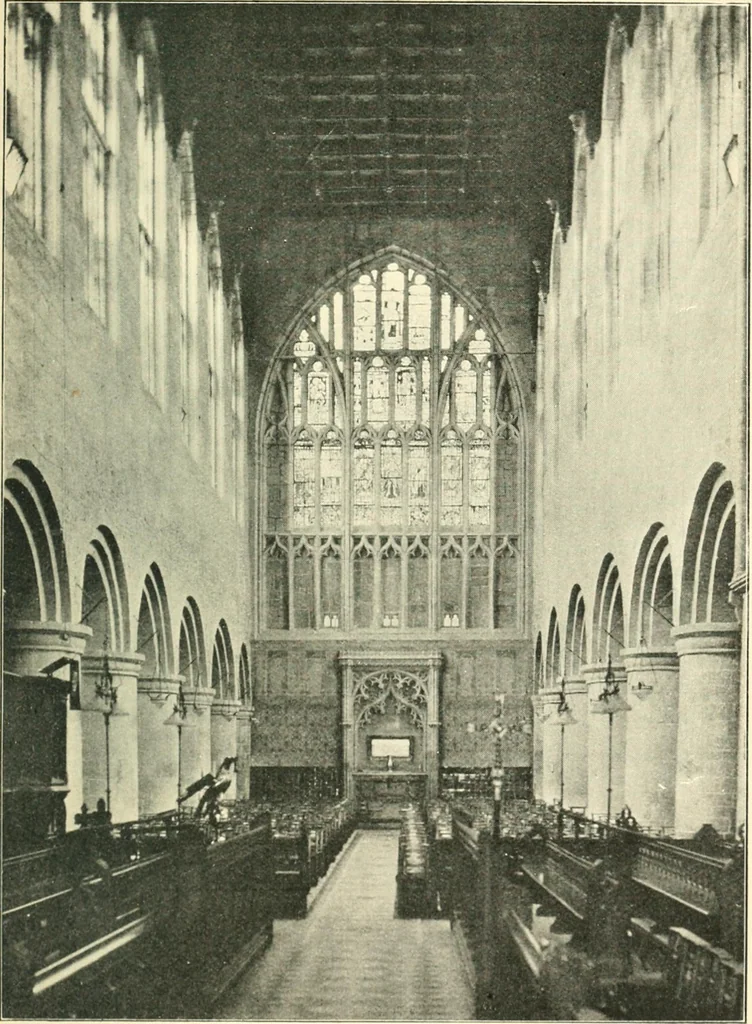 An illustration from A short account of Great Malvern Priory Church, a history of the monastery, and description of the fabric, 1914, leaf 60
