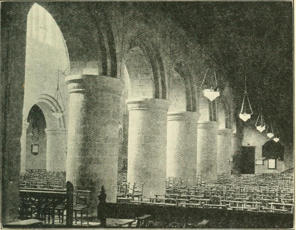 An illustration from A short account of Great Malvern Priory Church, a history of the monastery, and description of the fabric, 1914, leaf 62