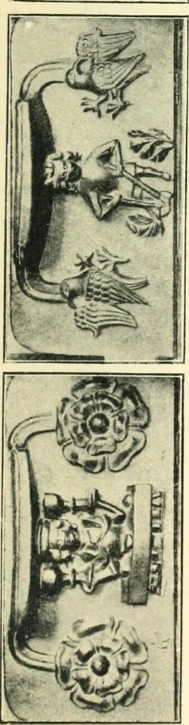 An illustration from A short account of Great Malvern Priory Church, a history of the monastery, and description of the fabric, 1914, leaf 76