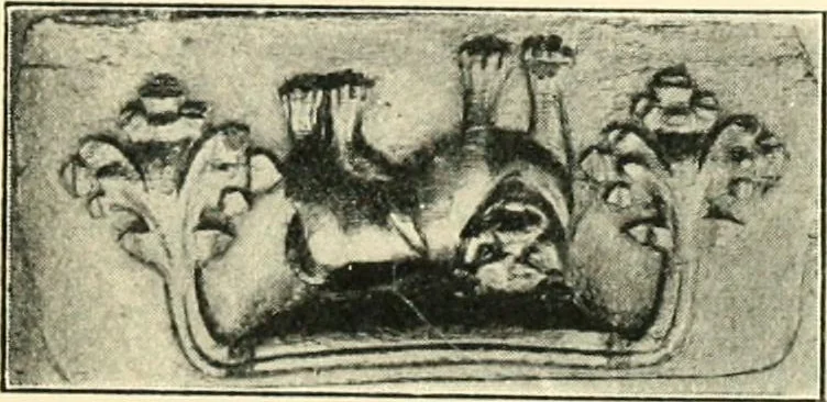 An illustration from A short account of Great Malvern Priory Church, a history of the monastery, and description of the fabric, 1914, leaf 76