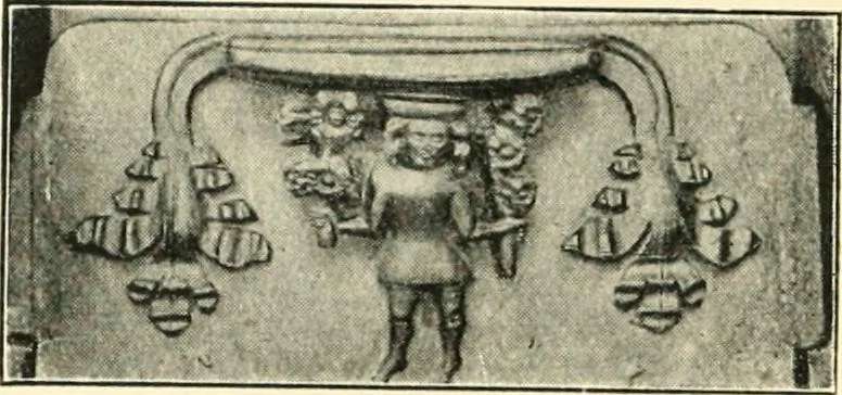 An illustration from A short account of Great Malvern Priory Church, a history of the monastery, and description of the fabric, 1914, leaf 76