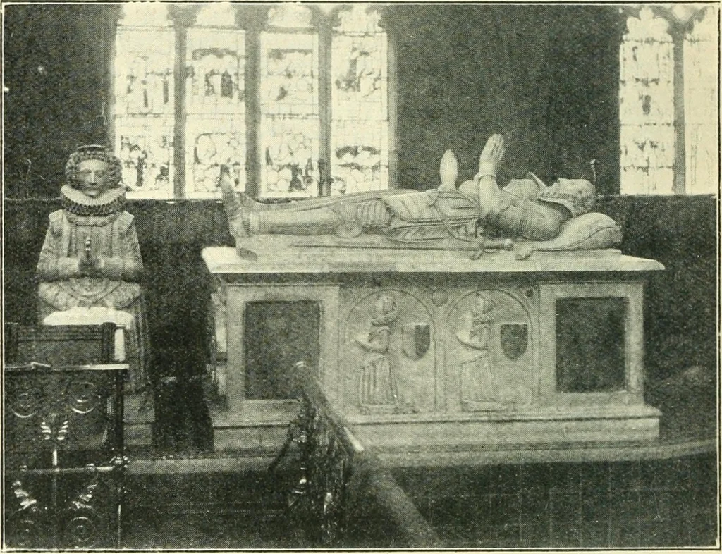 An illustration from A short account of Great Malvern Priory Church, a history of the monastery, and description of the fabric, 1914, leaf 79