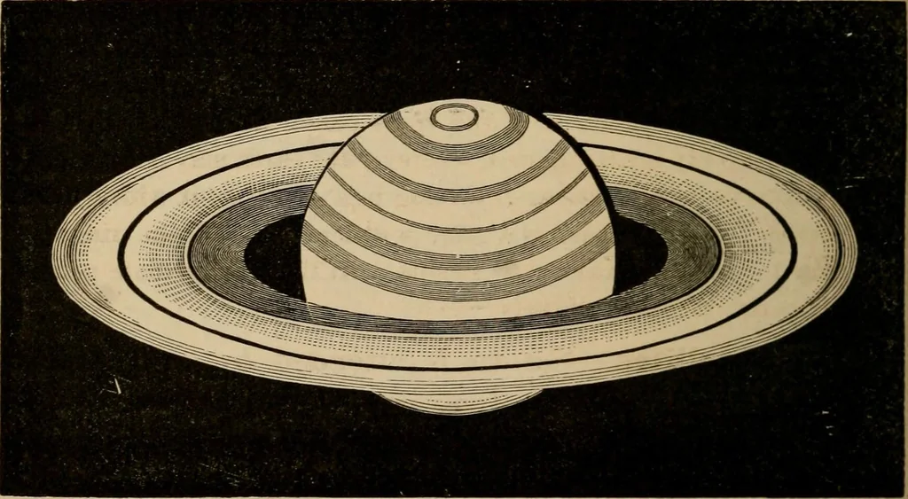 An illustration from A short course in astronomy and the use of the globes, 1871, leaf 99