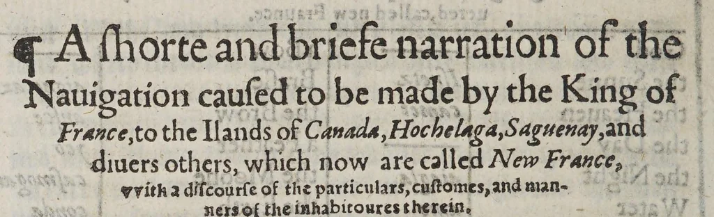 An illustration from A shorte and briefe narration of the two nauigations and discoueries to the northweast partes called Newe Fraunce:, 1580, leaf 42