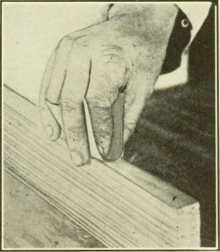 An illustration from A shorter course in woodworking; a practical manual for home and school, 1911, leaf 102