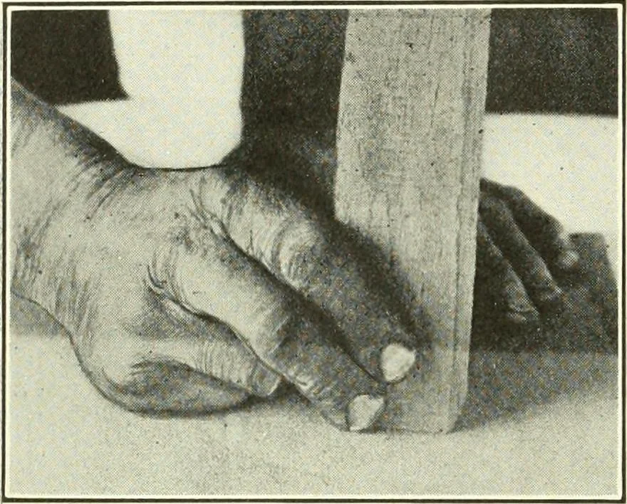An illustration from A shorter course in woodworking; a practical manual for home and school, 1911, leaf 103