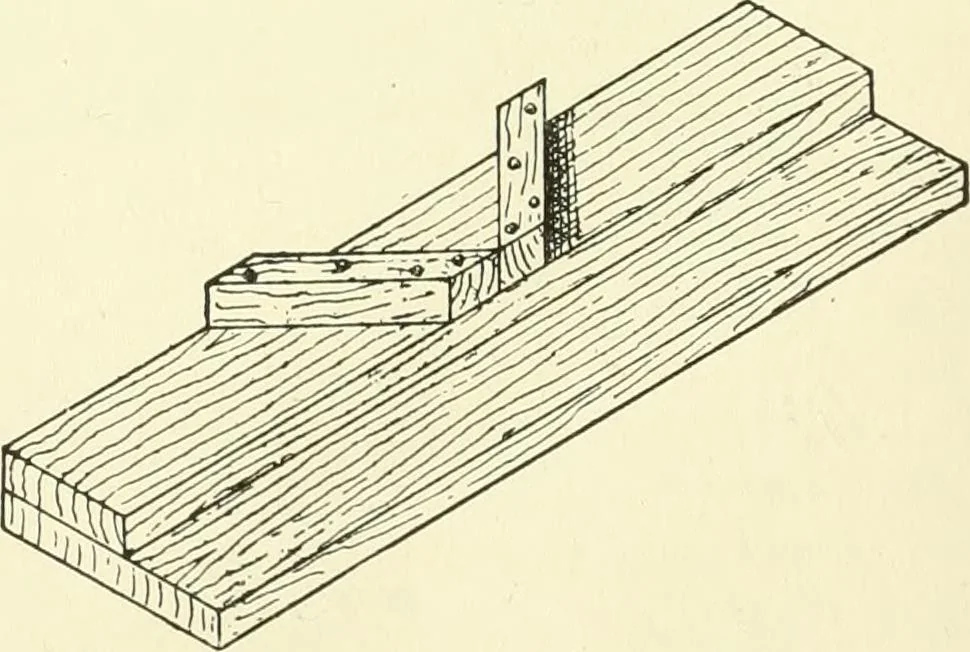 An illustration from A shorter course in woodworking; a practical manual for home and school, 1911, leaf 107
