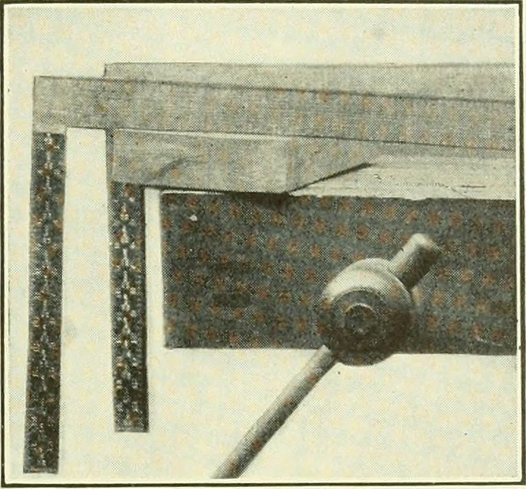 An illustration from A shorter course in woodworking; a practical manual for home and school, 1911, leaf 110