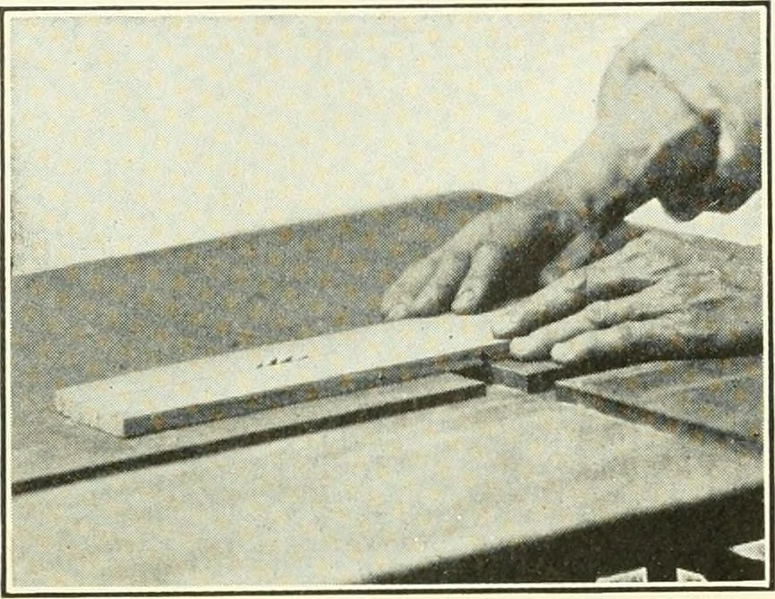 An illustration from A shorter course in woodworking; a practical manual for home and school, 1911, leaf 115