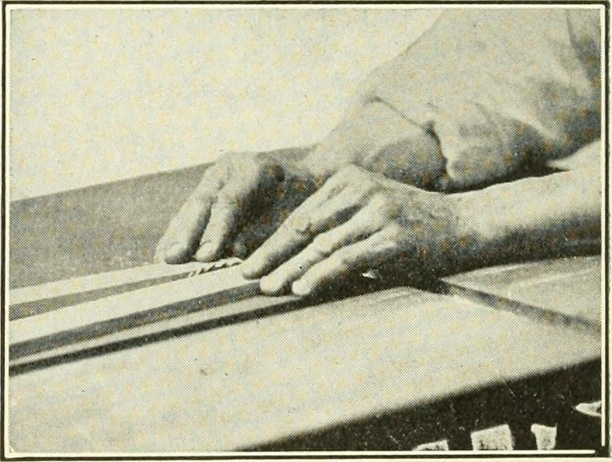 An illustration from A shorter course in woodworking; a practical manual for home and school, 1911, leaf 115