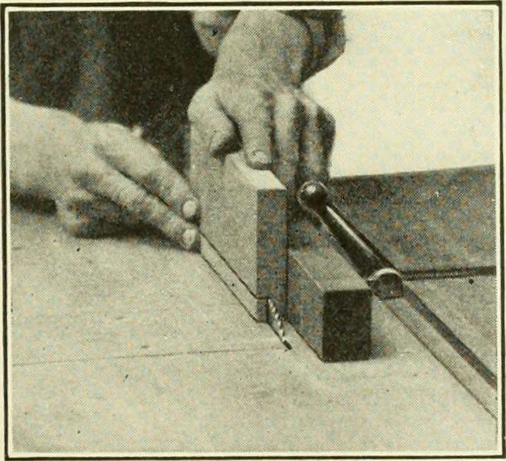 An illustration from A shorter course in woodworking; a practical manual for home and school, 1911, leaf 118