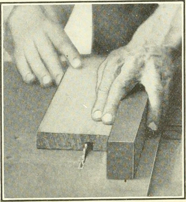 An illustration from A shorter course in woodworking; a practical manual for home and school, 1911, leaf 119