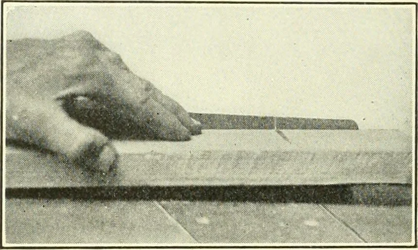 An illustration from A shorter course in woodworking; a practical manual for home and school, 1911, leaf 121