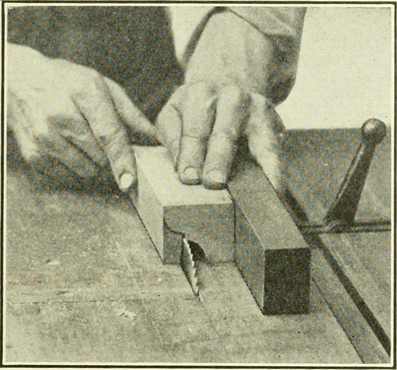 An illustration from A shorter course in woodworking; a practical manual for home and school, 1911, leaf 122