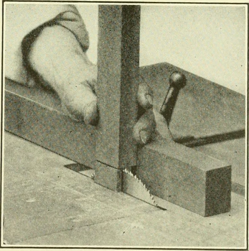 An illustration from A shorter course in woodworking; a practical manual for home and school, 1911, leaf 122