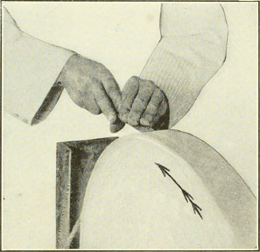 An illustration from A shorter course in woodworking; a practical manual for home and school, 1911, leaf 151