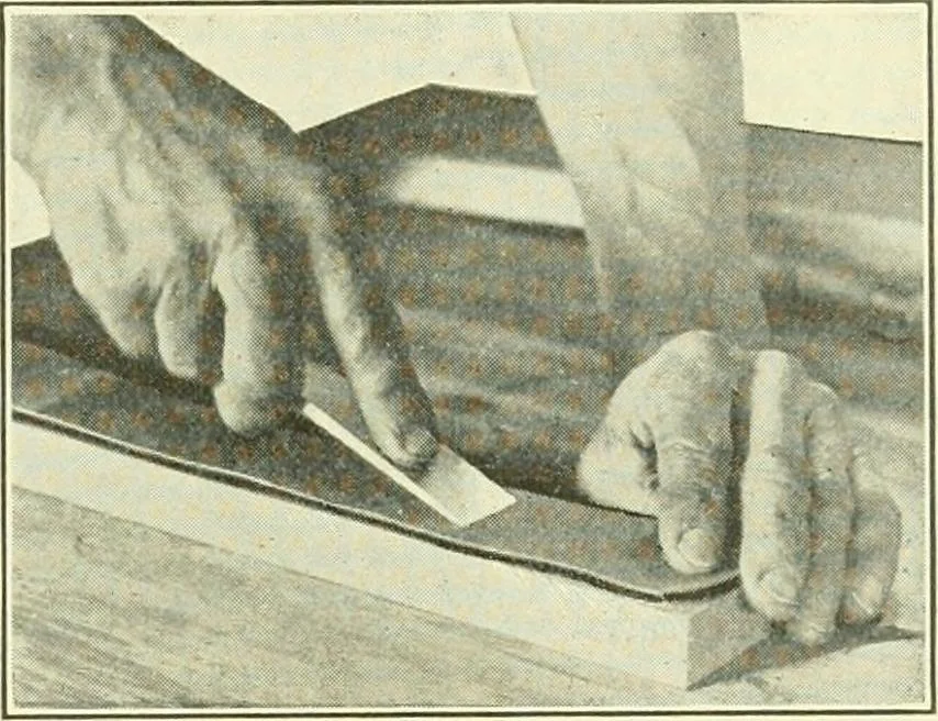 An illustration from A shorter course in woodworking; a practical manual for home and school, 1911, leaf 154