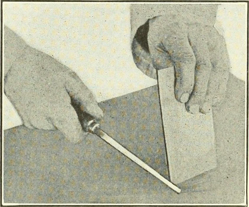 An illustration from A shorter course in woodworking; a practical manual for home and school, 1911, leaf 157