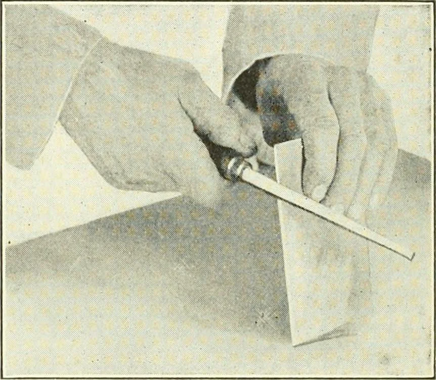 An illustration from A shorter course in woodworking; a practical manual for home and school, 1911, leaf 157