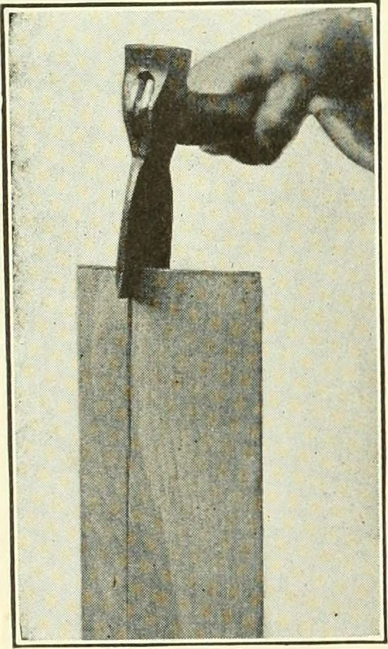 An illustration from A shorter course in woodworking; a practical manual for home and school, 1911, leaf 159
