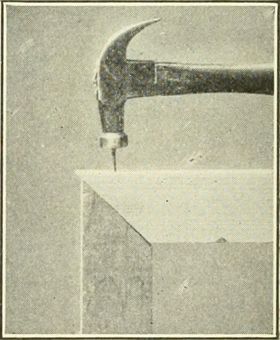 An illustration from A shorter course in woodworking; a practical manual for home and school, 1911, leaf 165