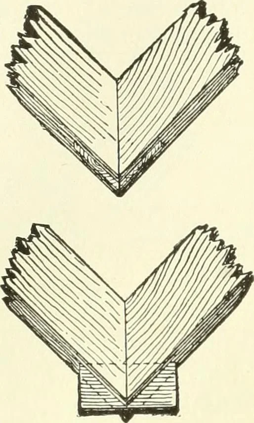 An illustration from A shorter course in woodworking; a practical manual for home and school, 1911, leaf 167