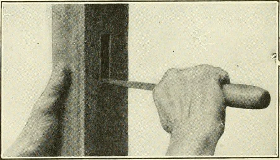 An illustration from A shorter course in woodworking; a practical manual for home and school, 1911, leaf 169