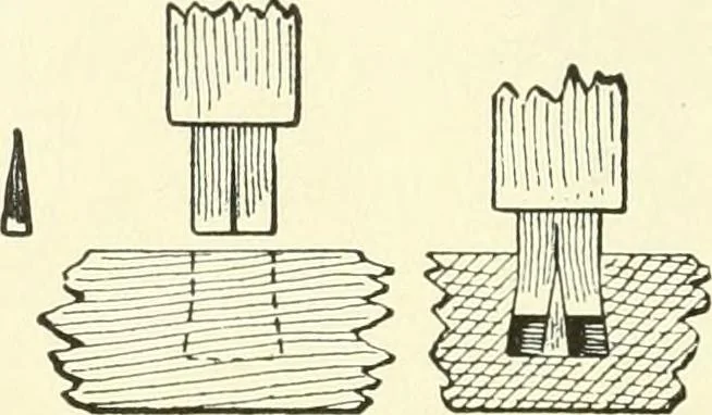 An illustration from A shorter course in woodworking; a practical manual for home and school, 1911, leaf 173