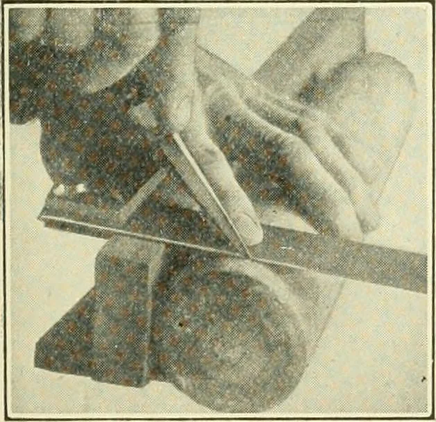 An illustration from A shorter course in woodworking; a practical manual for home and school, 1911, leaf 184
