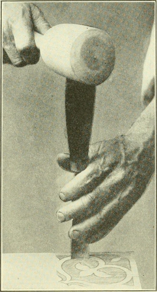 An illustration from A shorter course in woodworking; a practical manual for home and school, 1911, leaf 194