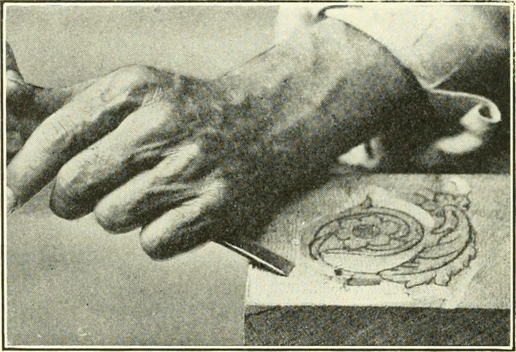 An illustration from A shorter course in woodworking; a practical manual for home and school, 1911, leaf 197