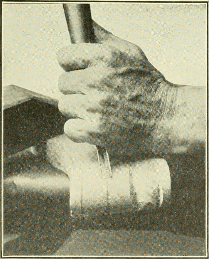 An illustration from A shorter course in woodworking; a practical manual for home and school, 1911, leaf 198