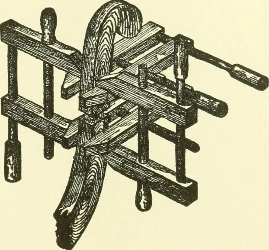 An illustration from A shorter course in woodworking; a practical manual for home and school, 1911, leaf 204