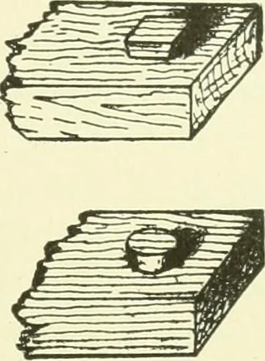 An illustration from A shorter course in woodworking; a practical manual for home and school, 1911, leaf 212